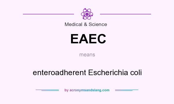 What does EAEC mean? It stands for enteroadherent Escherichia coli