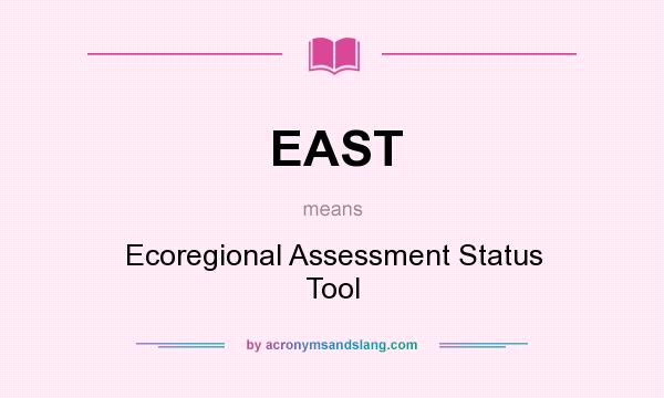 What does EAST mean? It stands for Ecoregional Assessment Status Tool