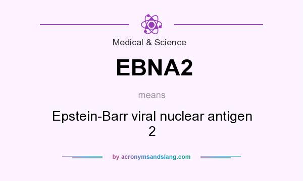 What does EBNA2 mean? It stands for Epstein-Barr viral nuclear antigen 2
