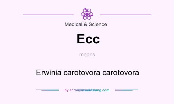 What does Ecc mean? It stands for Erwinia carotovora carotovora