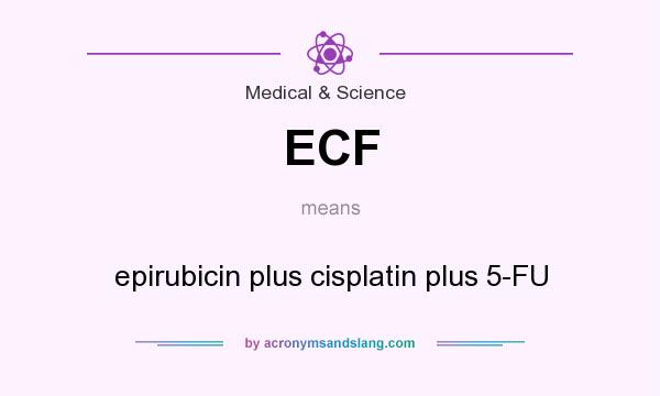 What does ECF mean? It stands for epirubicin plus cisplatin plus 5-FU