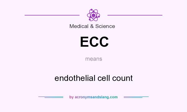 What does ECC mean? It stands for endothelial cell count