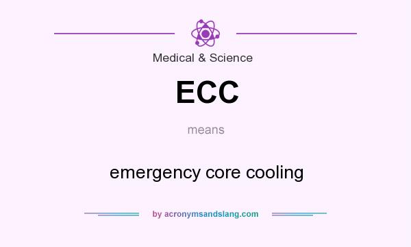 What does ECC mean? It stands for emergency core cooling