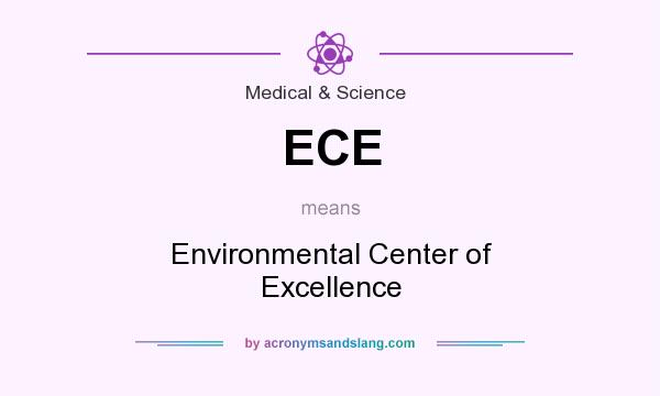 What does ECE mean? It stands for Environmental Center of Excellence