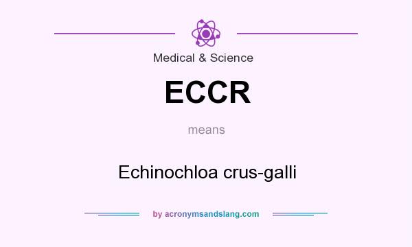 What does ECCR mean? It stands for Echinochloa crus-galli