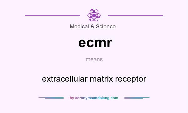 What does ecmr mean? It stands for extracellular matrix receptor