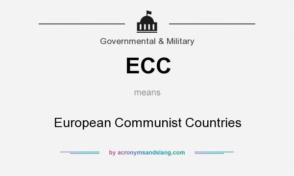 What does ECC mean? It stands for European Communist Countries