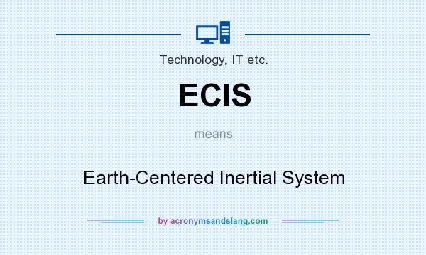 What does ECIS mean? It stands for Earth-Centered Inertial System
