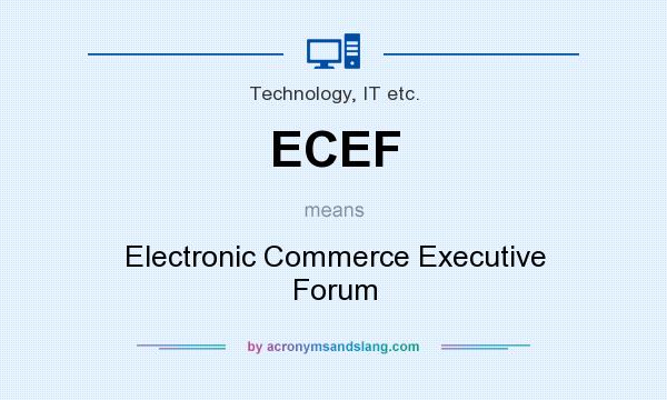What does ECEF mean? It stands for Electronic Commerce Executive Forum