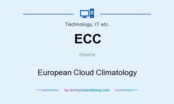 What does ECC mean? It stands for European Cloud Climatology