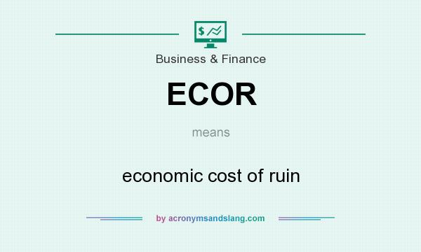 What does ECOR mean? It stands for economic cost of ruin