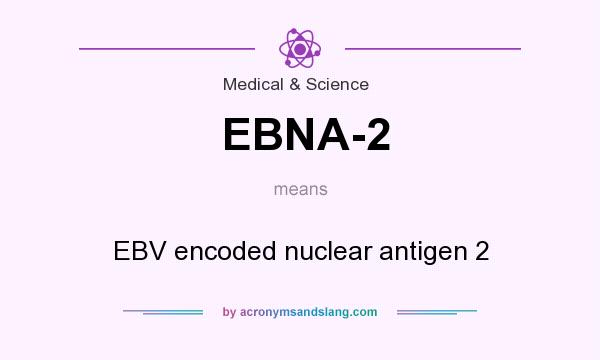 What does EBNA-2 mean? It stands for EBV encoded nuclear antigen 2