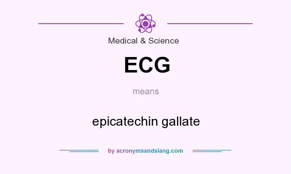 What does ECG mean? It stands for epicatechin gallate