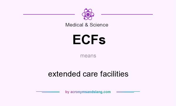What does ECFs mean? It stands for extended care facilities