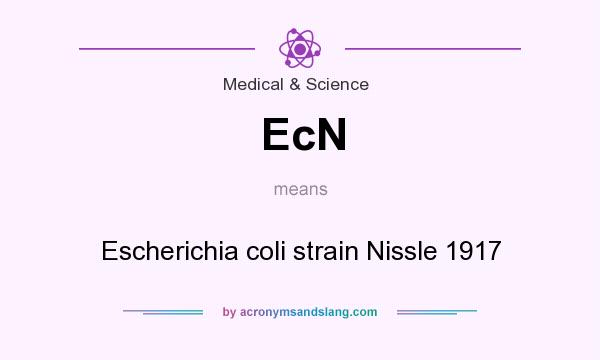What does EcN mean? It stands for Escherichia coli strain Nissle 1917