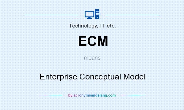 What does ECM mean? It stands for Enterprise Conceptual Model