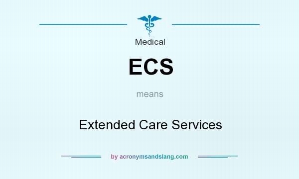 What does ECS mean? It stands for Extended Care Services