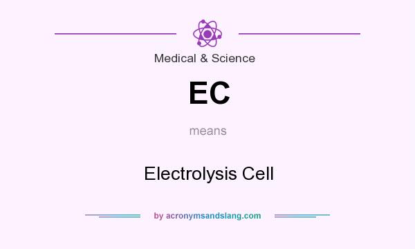What does EC mean? It stands for Electrolysis Cell
