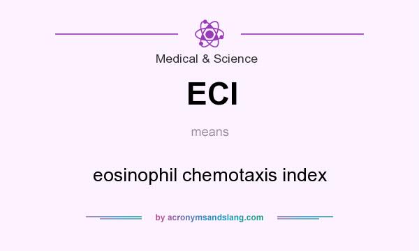 What does ECI mean? It stands for eosinophil chemotaxis index
