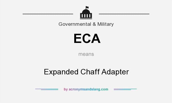 What does ECA mean? It stands for Expanded Chaff Adapter
