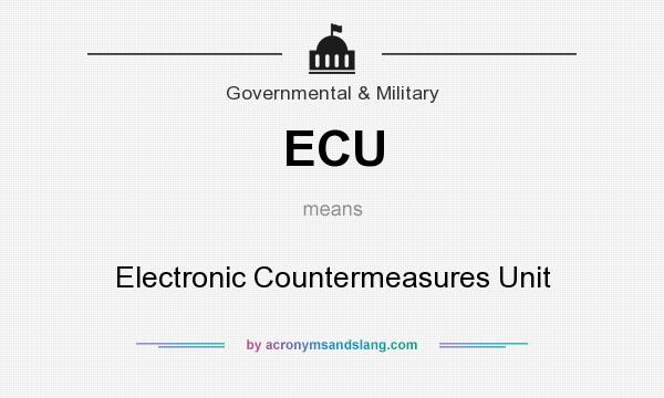 What does ECU mean? It stands for Electronic Countermeasures Unit