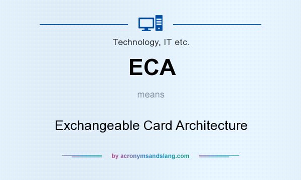 What does ECA mean? It stands for Exchangeable Card Architecture