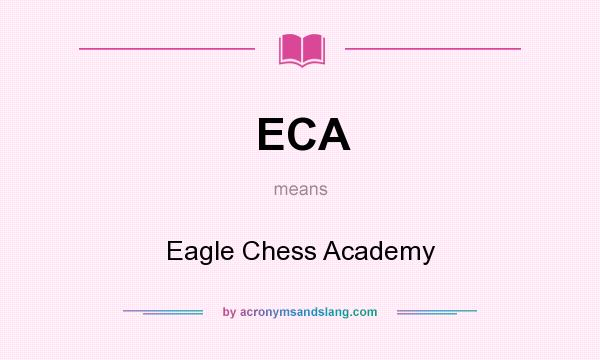 What does ECA mean? It stands for Eagle Chess Academy