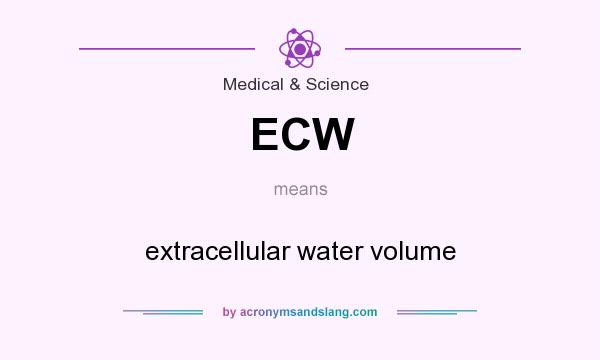 What does ECW mean? It stands for extracellular water volume