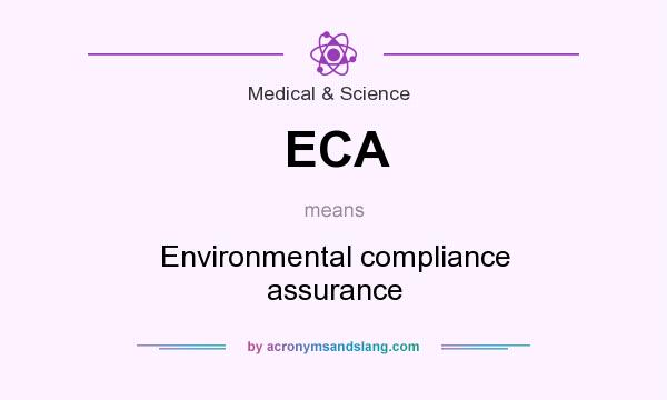 What does ECA mean? It stands for Environmental compliance assurance