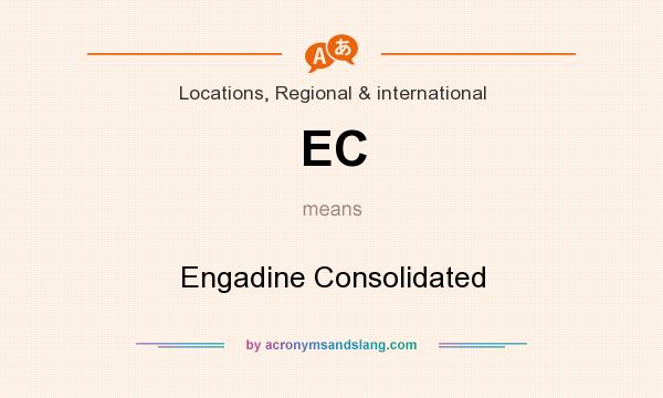 What does EC mean? It stands for Engadine Consolidated