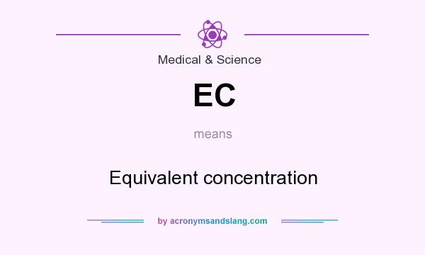 What does EC mean? It stands for Equivalent concentration