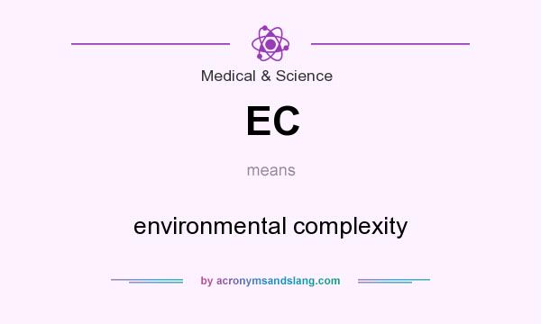 What does EC mean? It stands for environmental complexity