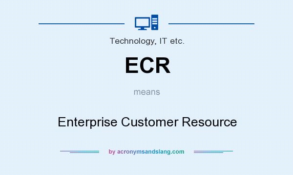 What does ECR mean? It stands for Enterprise Customer Resource