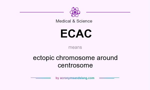 What does ECAC mean? It stands for ectopic chromosome around centrosome