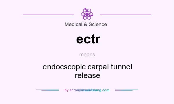 What does ectr mean? It stands for endocscopic carpal tunnel release