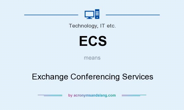 What does ECS mean? It stands for Exchange Conferencing Services