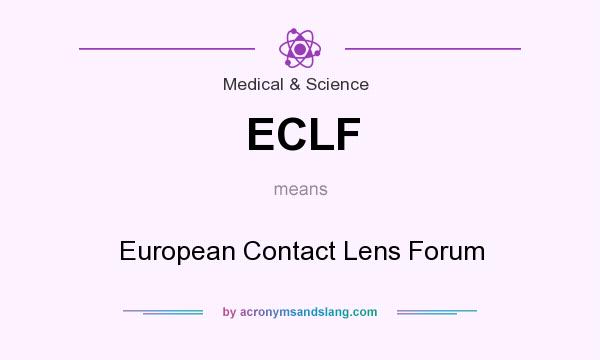 What does ECLF mean? It stands for European Contact Lens Forum