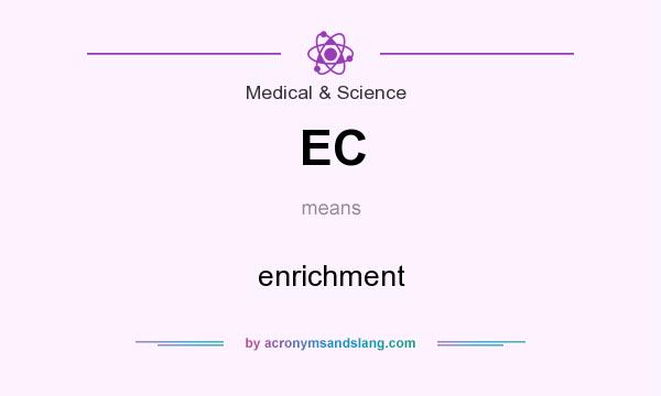 What does EC mean? It stands for enrichment