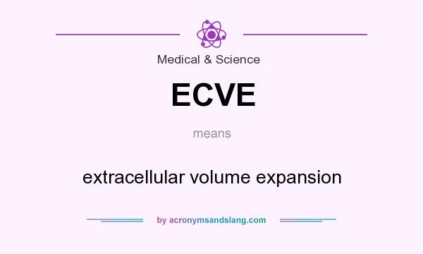 What does ECVE mean? It stands for extracellular volume expansion