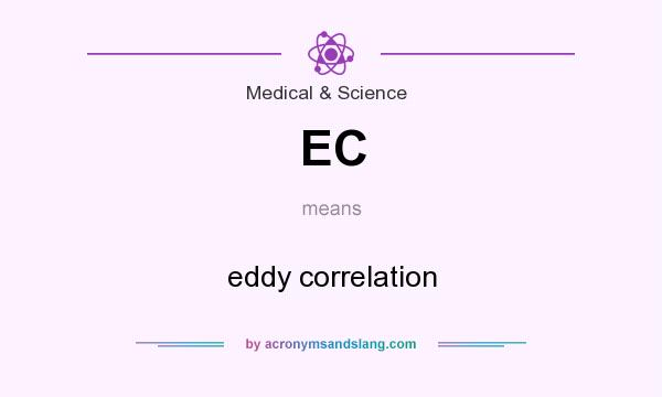 What does EC mean? It stands for eddy correlation