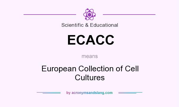 What does ECACC mean? It stands for European Collection of Cell Cultures