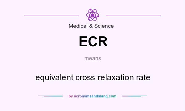 What does ECR mean? It stands for equivalent cross-relaxation rate
