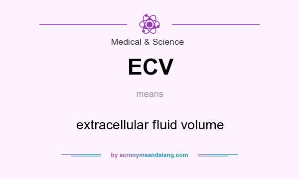 What does ECV mean? It stands for extracellular fluid volume