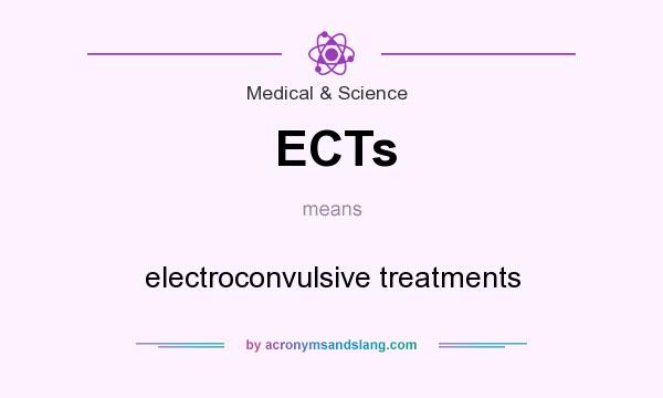 What does ECTs mean? It stands for electroconvulsive treatments