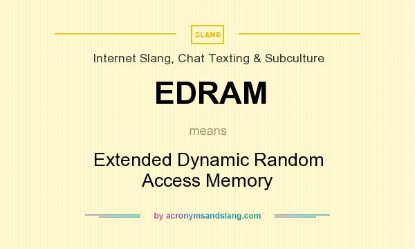 What does EDRAM mean? It stands for Extended Dynamic Random Access Memory