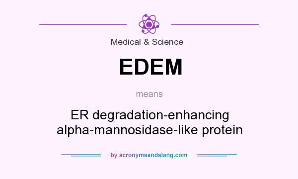 What does EDEM mean? It stands for ER degradation-enhancing alpha-mannosidase-like protein