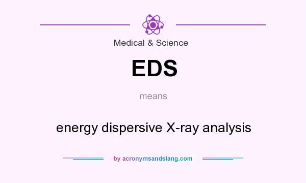 What does EDS mean? It stands for energy dispersive X-ray analysis