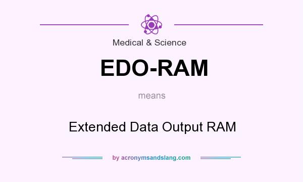 What does EDO-RAM mean? It stands for Extended Data Output RAM