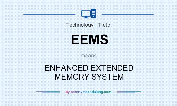 What does EEMS mean? It stands for ENHANCED EXTENDED MEMORY SYSTEM