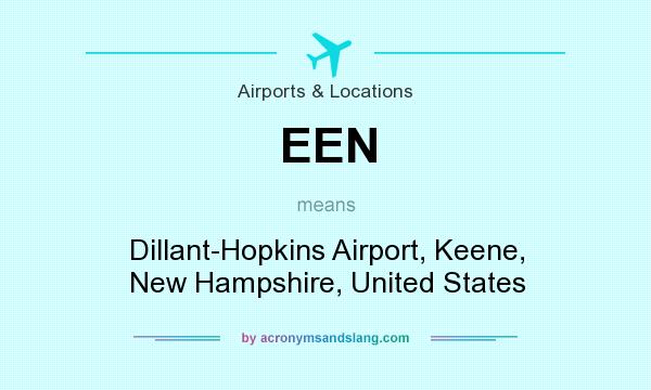 What does EEN mean? It stands for Dillant-Hopkins Airport, Keene, New Hampshire, United States